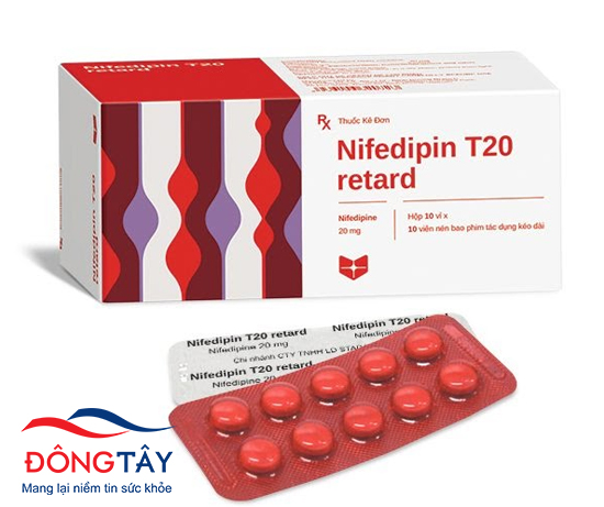 Nifedipine là thuốc chẹn kênh calci thường dùng để điều trị đau thắt ngực mạn